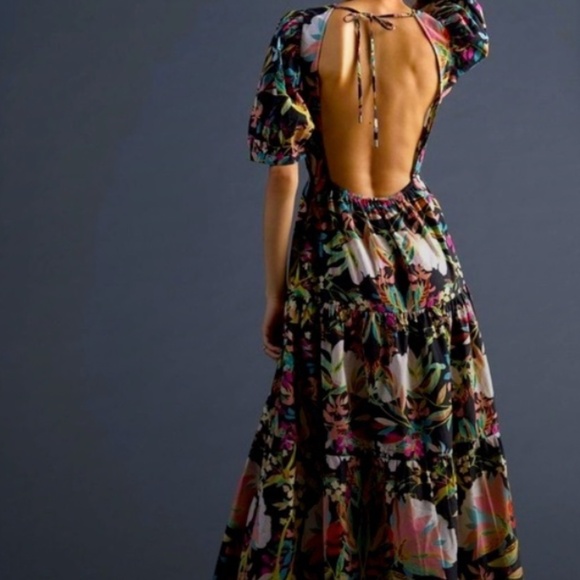 Anthropologie Floral Maxi Dress Size Small - Picture 2 of 9